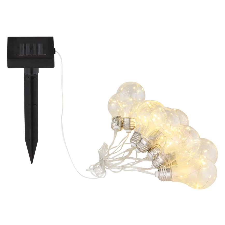 Globo - LED Соларна верига 10xLED/0,06W/3,2V 380 см IP44 600 mAh