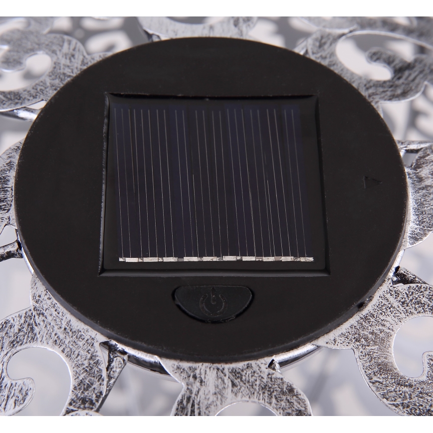 Globo - LED Соларна лампа LED/0,06W/1,2V сребрист IP44 285x400 мм