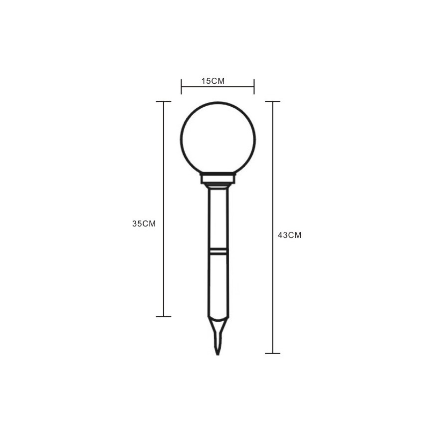Globo - LED Соларна лампа 2xLED/0,06W/1,2V IP44 600 mAh