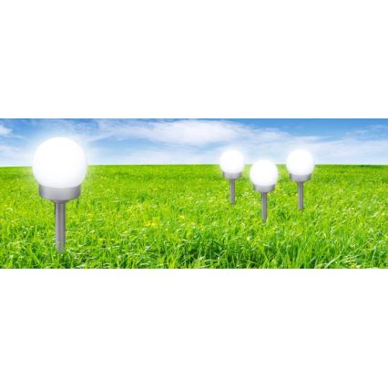 Globo - К-кт 3x LED Соларна лампа LED/0,06W/3V 4000K Ø 10 cm IP44