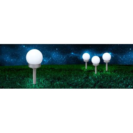 Globo - К-кт 3x LED Соларна лампа LED/0,06W/3V 4000K Ø 10 cm IP44