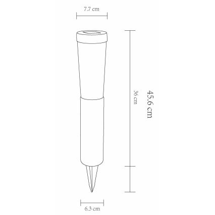 Globo - К-кт 2бр. LED соларни лампи LED/0,1W/3V 6000K IP44