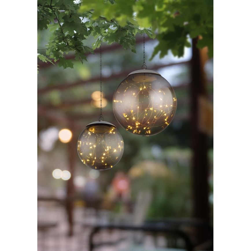 Globo - LED Соларен полилей висящ 20xLED/0,06W/1,2V Ø 15 см IP44 600 mAh
