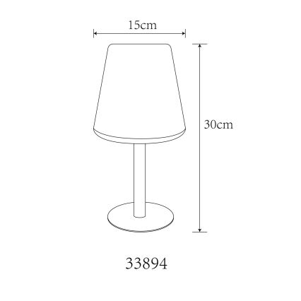 Globo - LED RGB Соларна сензорна настолна лампа LED/0,1W/3V IP44