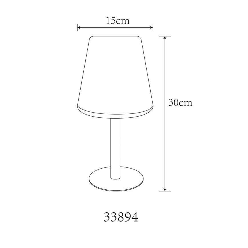 Globo - LED RGB Соларна сензорна настолна лампа LED/0,1W/3V IP44
