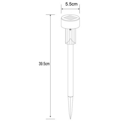 Globo - LED Соларна лампа LED/0,06W/1,2V IP44 200 mAh