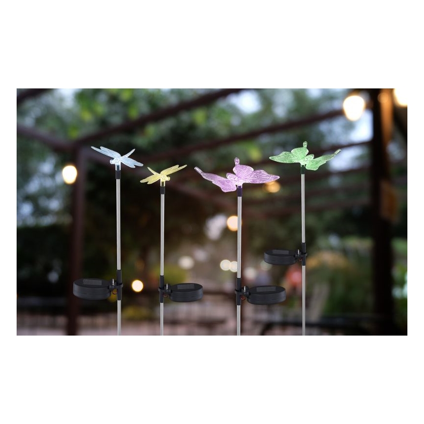 Globo - К-кт 4x LED Соларна лампа LED/0,06W/3V IP44