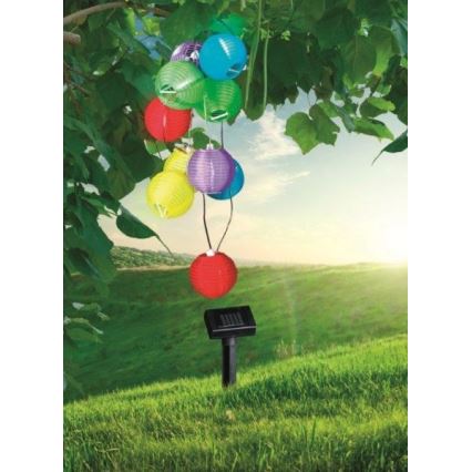 Globo - LED Соларна верига 10xLED/0,06W/1,2V IP44
