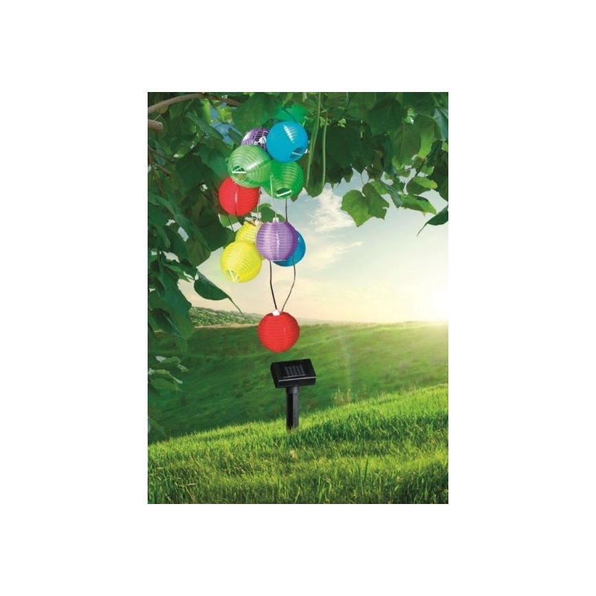 Globo - LED Соларна верига 10xLED/0,06W/1,2V IP44
