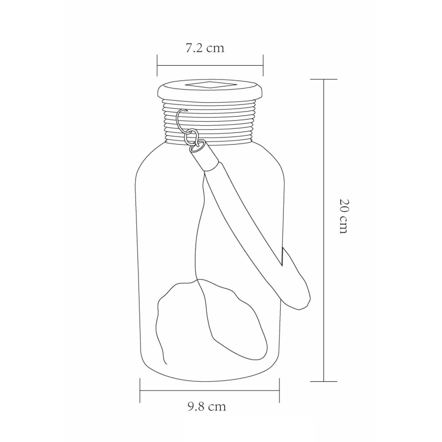 Globo - LED Соларна лампа LED/0,6W/3,2V IP44 200 mAh
