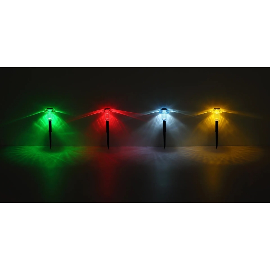 Globo - К-кт 4x LED RGB Соларна лампа LED/0,05W/3V IP44 150 mAh