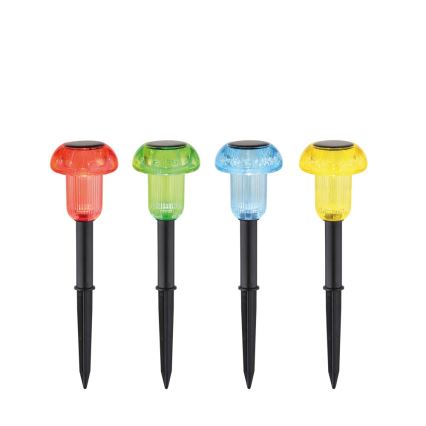 Globo - К-кт 4x LED RGB Соларна лампа LED/0,05W/3V IP44 150 mAh