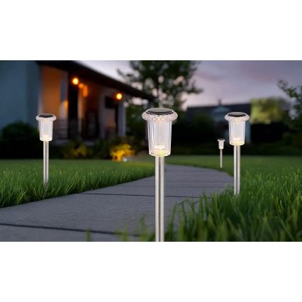 Globo - К-кт 4x LED Соларна лампа LED/0,06W/1,2V IP44 100 mAh