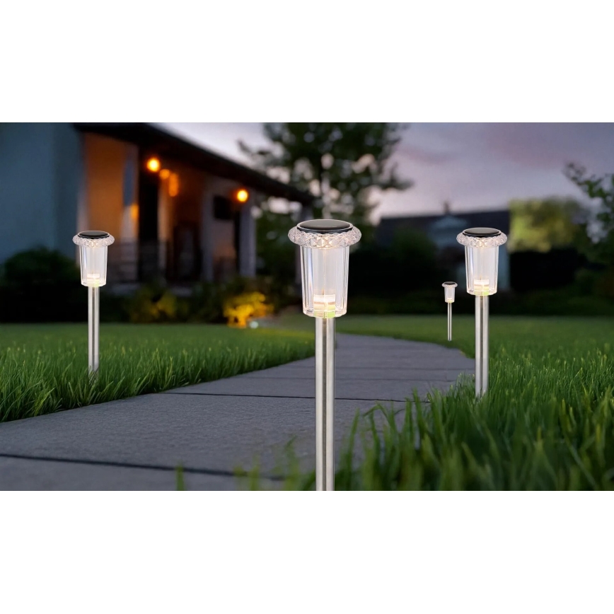 Globo - К-кт 4x LED Соларна лампа LED/0,06W/1,2V IP44 100 mAh