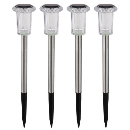 Globo - К-кт 4x LED Соларна лампа LED/0,06W/1,2V IP44 100 mAh