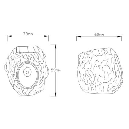 Globo - LED Соларна лампа LED/0,07W/3V IP44 600 mAh