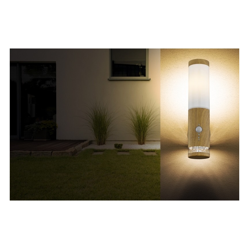 Globo - Екстериорна лампа със сензор 1xE27/15W/230V IP44