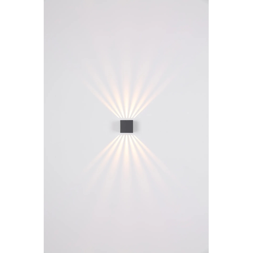 Globo - Външно стенно LED осветително тяло LED/6W/230V IP54 антрацит
