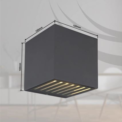 Globo - Външно стенно LED осветително тяло LED/6W/230V IP54 антрацит