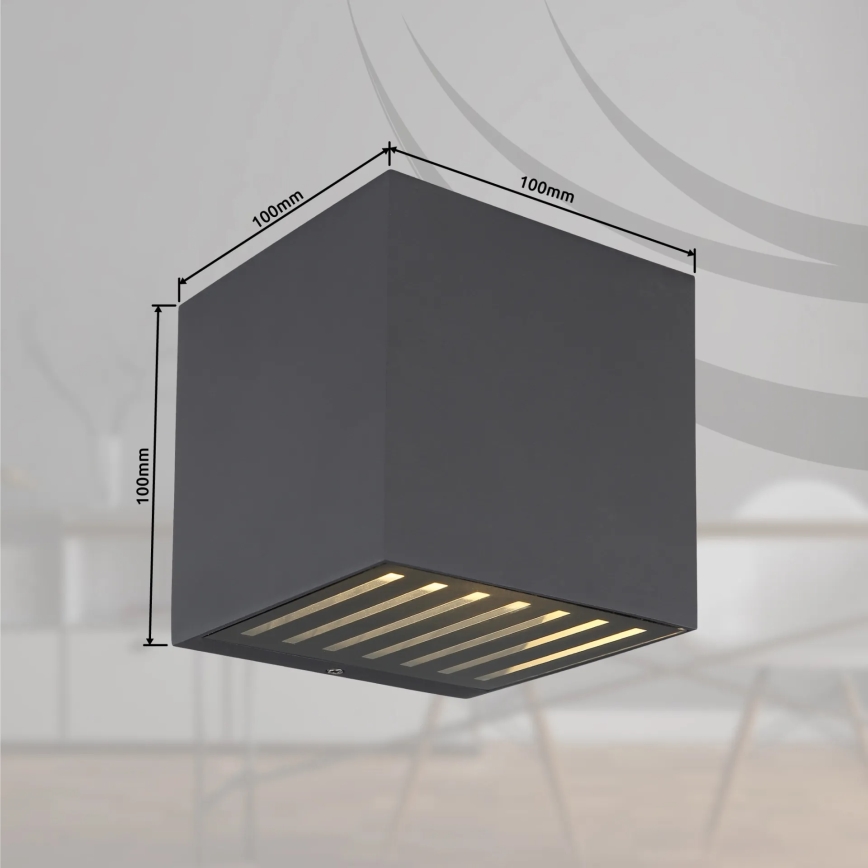 Globo - Външно стенно LED осветително тяло LED/6W/230V IP54 антрацит