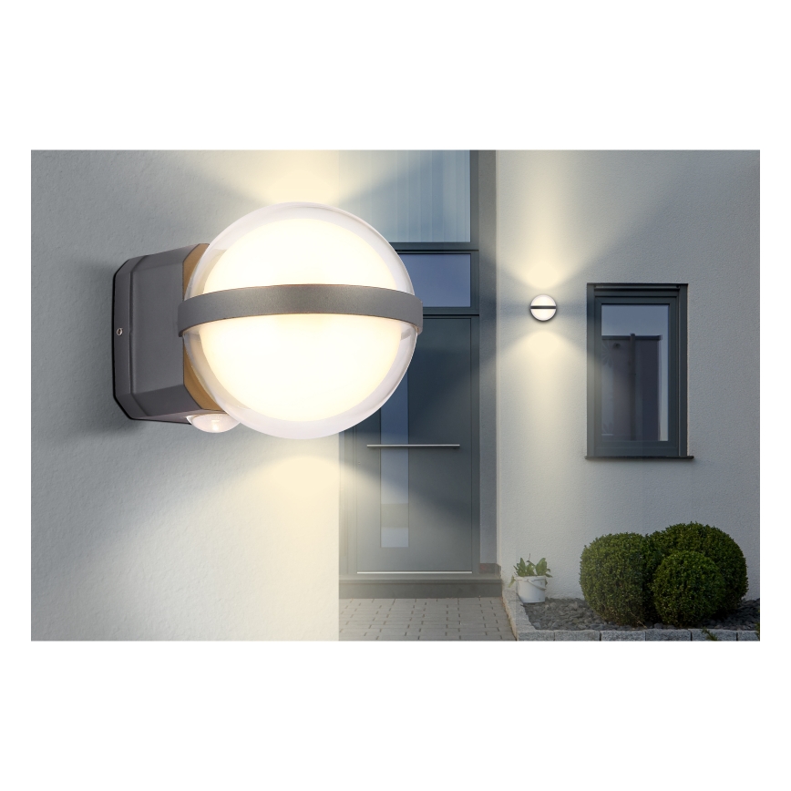 Globo - LED Екстериорен аплик LED/12W/230V IP54 черен