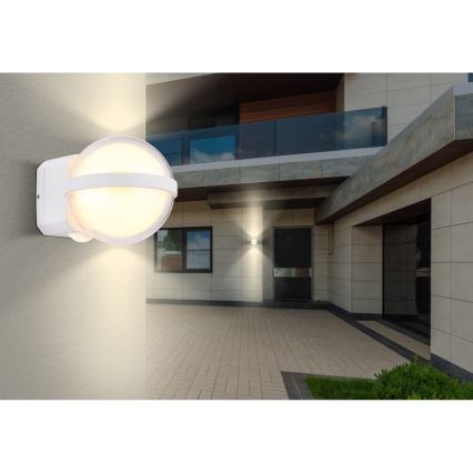 Globo - LED Екстериорен аплик LED/12W/230V IP54 бял