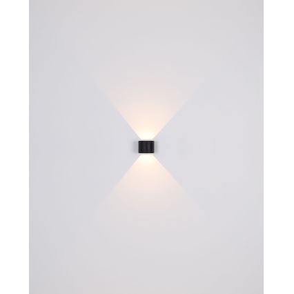 Globo - LED Екстериорен аплик 2xLED/3W/230V IP44 черен