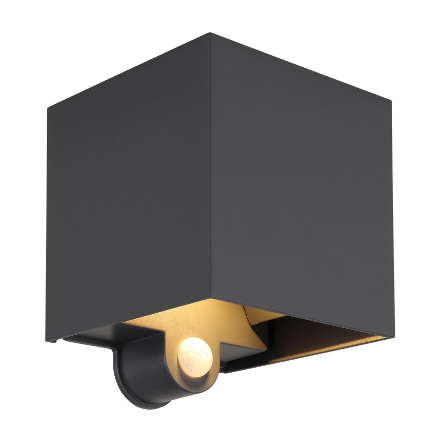 Globo - LED външно стенно осветително тяло със сензор 2xLED/3W/230V IP54
