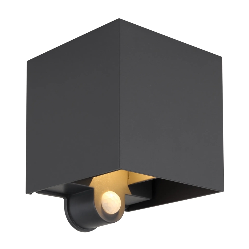 Globo - LED външно стенно осветително тяло със сензор 2xLED/3W/230V IP54