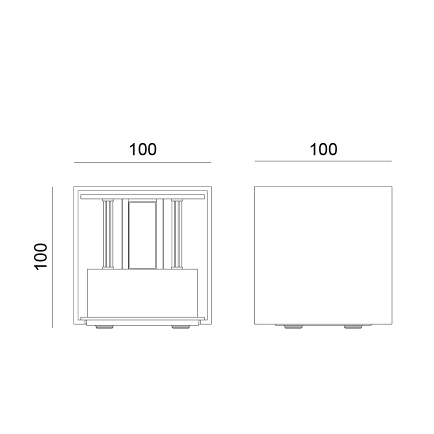 Globo - LED Външно стенно осветително тяло 2xLED/3W/230V IP54