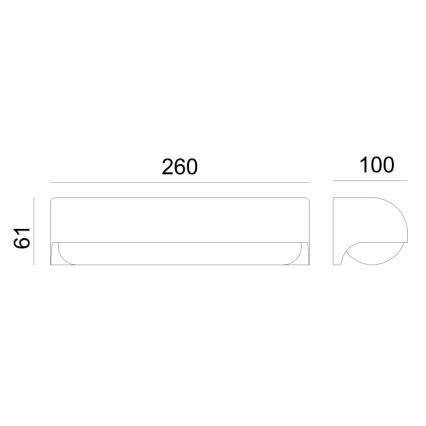 Globo - LED Екстериорен аплик LED/10W/230V IP54