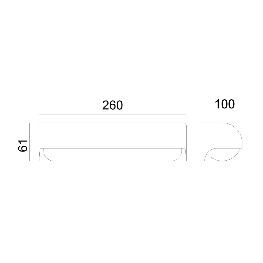 Globo - LED Екстериорен аплик LED/10W/230V IP54