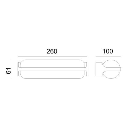 Globo - LED Екстериорен аплик LED/20W/230V IP54