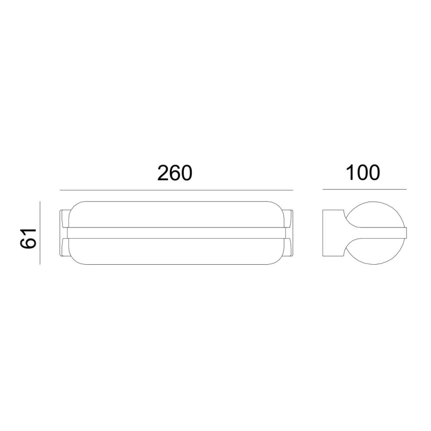 Globo - LED Екстериорен аплик LED/20W/230V IP54
