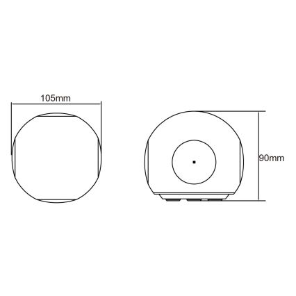 Globo - LED Външно стенно осветително тяло LED/4,5W/230V IP54