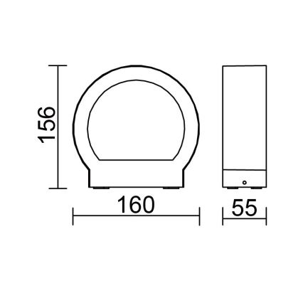 Globo - LED външна стенна лампа LED/6W/230V IP54