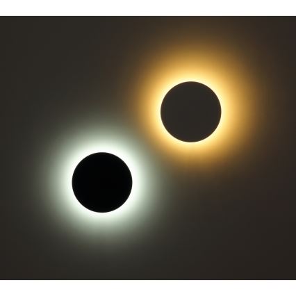 Globo - LED Екстериорен аплик LED/15W/230V 3000/4000/6000K Ø 25,2 см IP44 черен