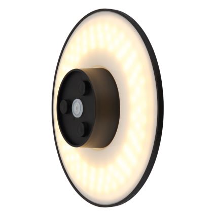 Globo - LED Екстериорен аплик LED/15W/230V 3000/4000/6000K Ø 25,2 см IP44 черен