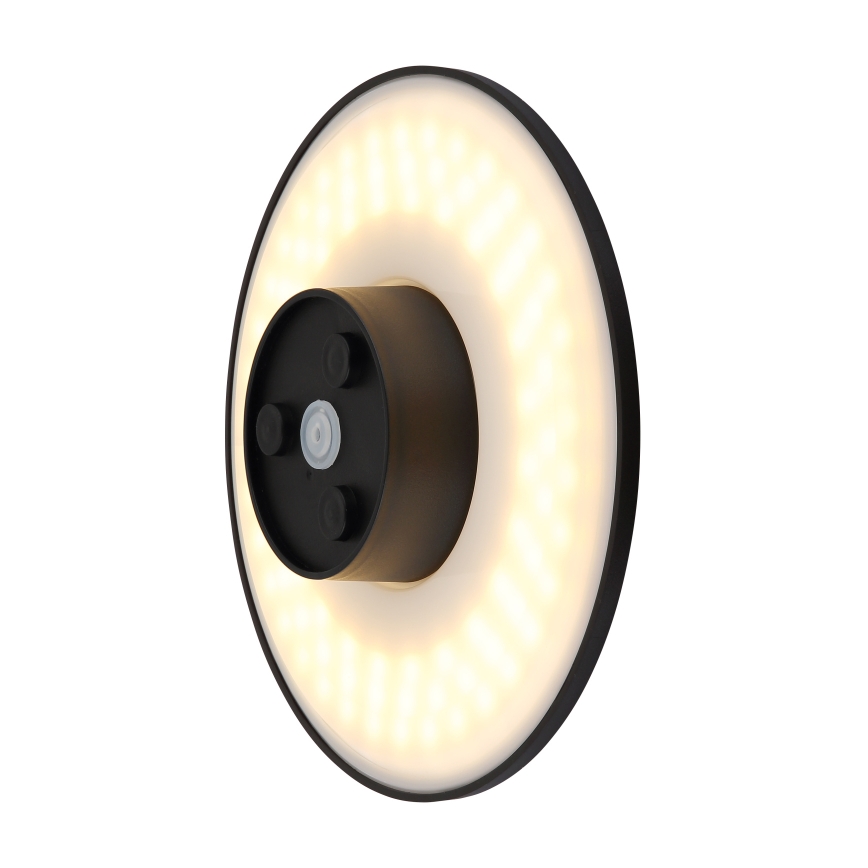Globo - LED Екстериорен аплик LED/15W/230V 3000/4000/6000K Ø 25,2 см IP44 черен