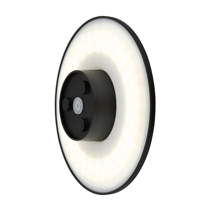 Globo - LED Екстериорен аплик LED/15W/230V 3000/4000/6000K Ø 25,2 см IP44 черен