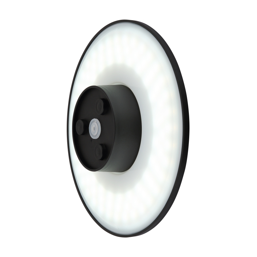 Globo - LED Екстериорен аплик LED/15W/230V 3000/4000/6000K Ø 25,2 см IP44 черен