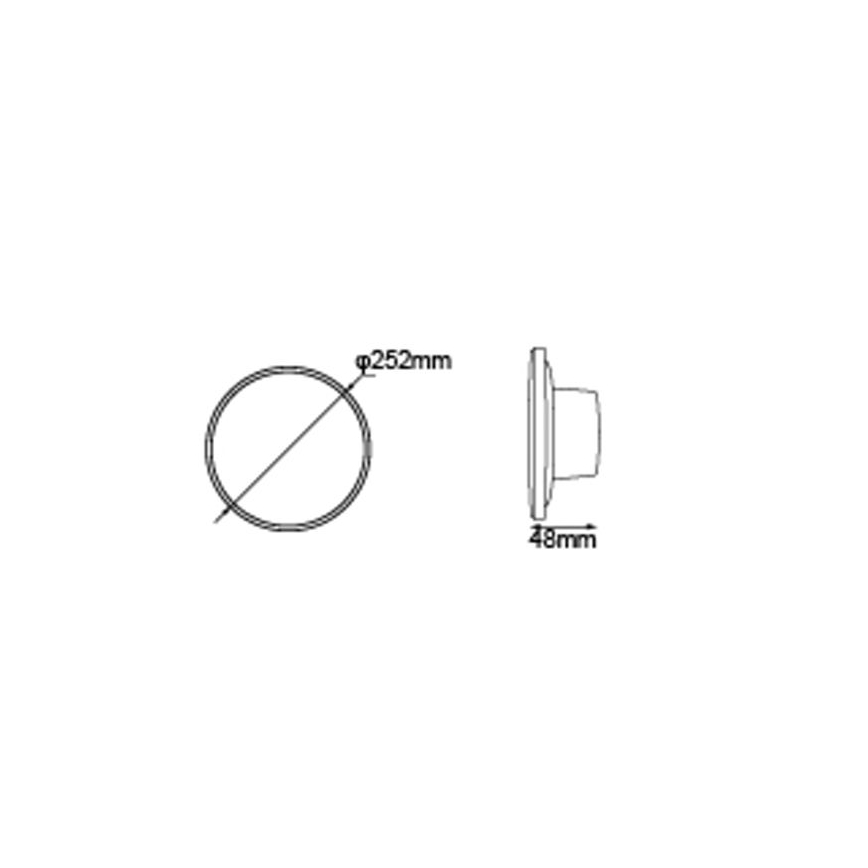 Globo - LED Екстериорен аплик LED/15W/230V 3000/4000/6000K Ø 25,2 см IP44 черен