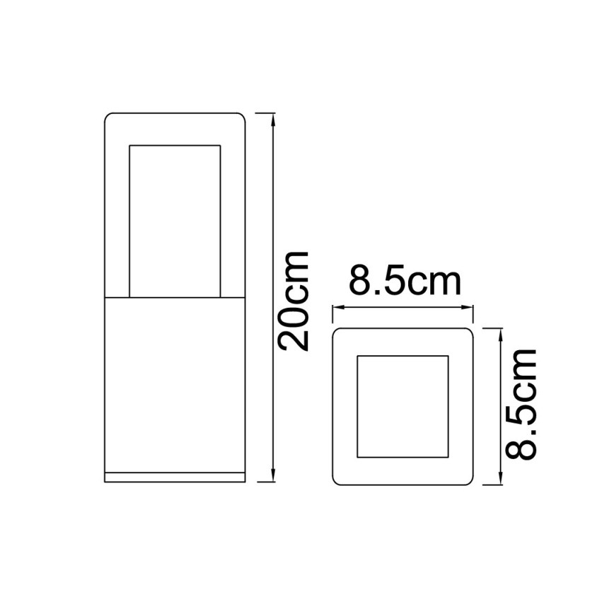 Globo - LED Екстериорен Лампа LED/12W/230V IP44
