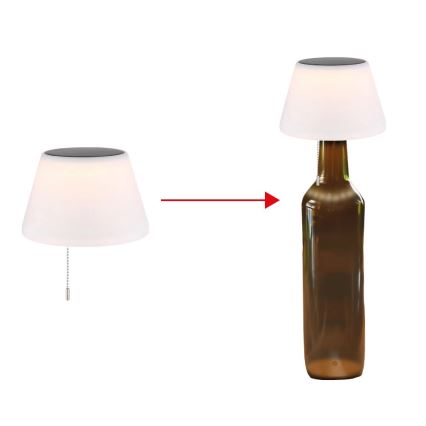 Globo - LED Соларен абажур за бутилка 10xLED/1,5W/3V IP44
