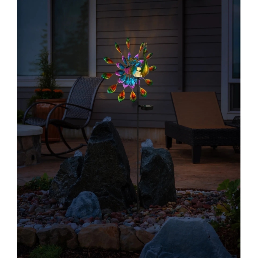 Globo - LED Соларен декорация LED/0,06W/3V IP44 паун