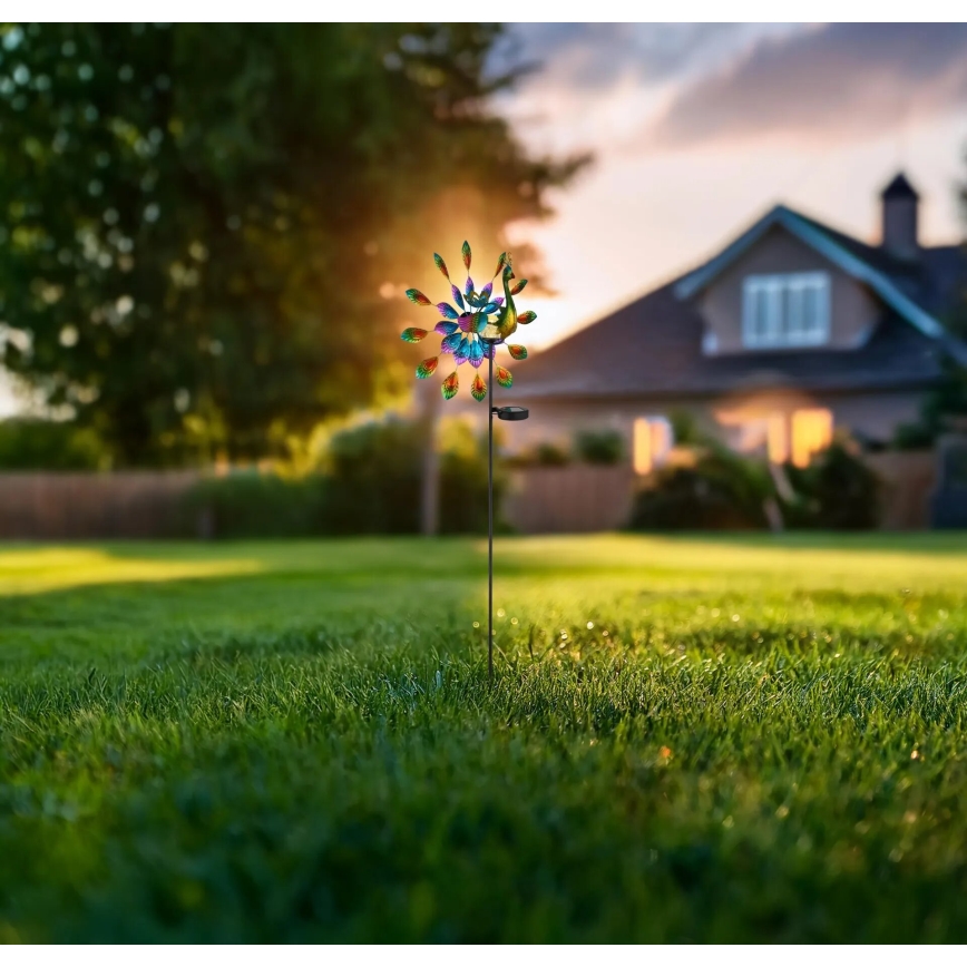 Globo - LED Соларен декорация LED/0,06W/3V IP44 паун