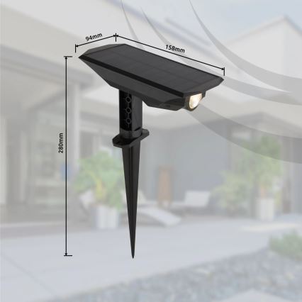 Globo - LED Соларна лампа 2в1 LED/1W/3V IP44