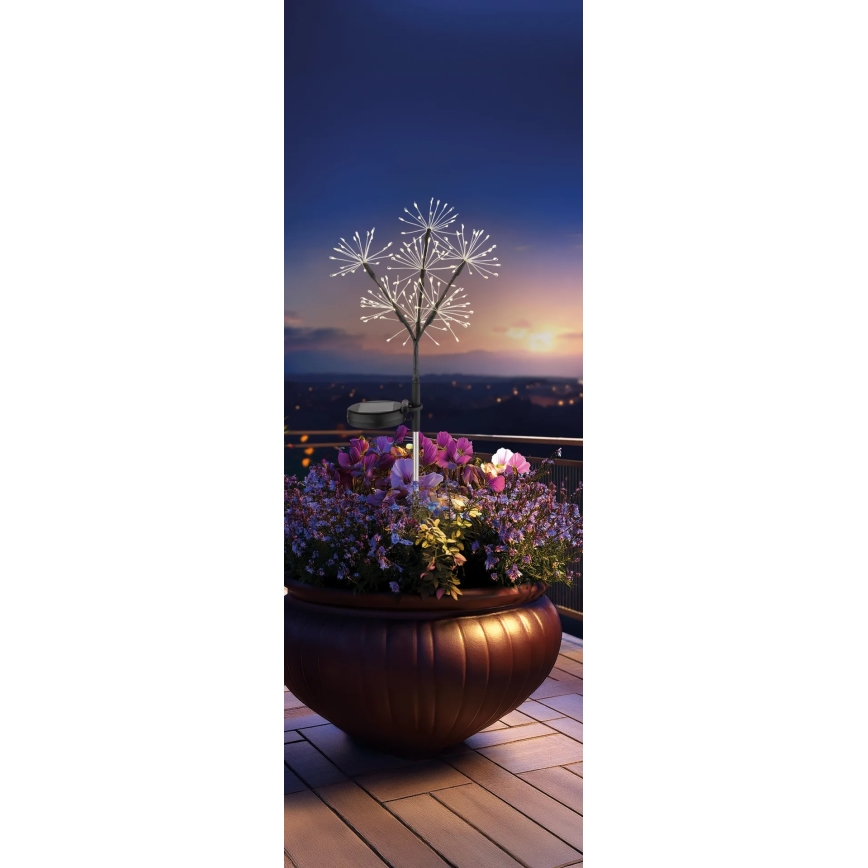 Globo - LED соларно осветително тяло 3xLED/3V IP44 600 mAh ефект фойерверк