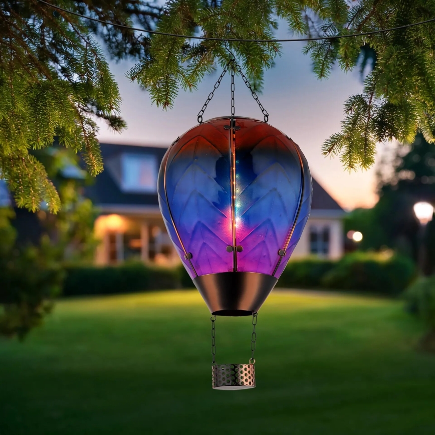 Globo - LED Соларна декорация с висулка 24xLED/0,2W/3V IP44 летящ балон