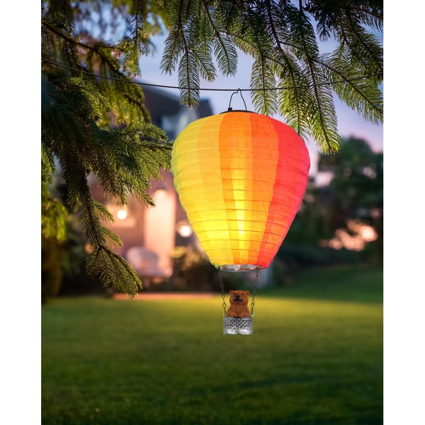 Globo - LED Соларна декорация с висулка 24xLED/0,06W/3V IP44 летящ балон